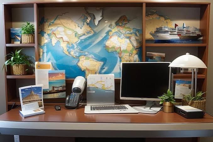 First American Travel consultant at work